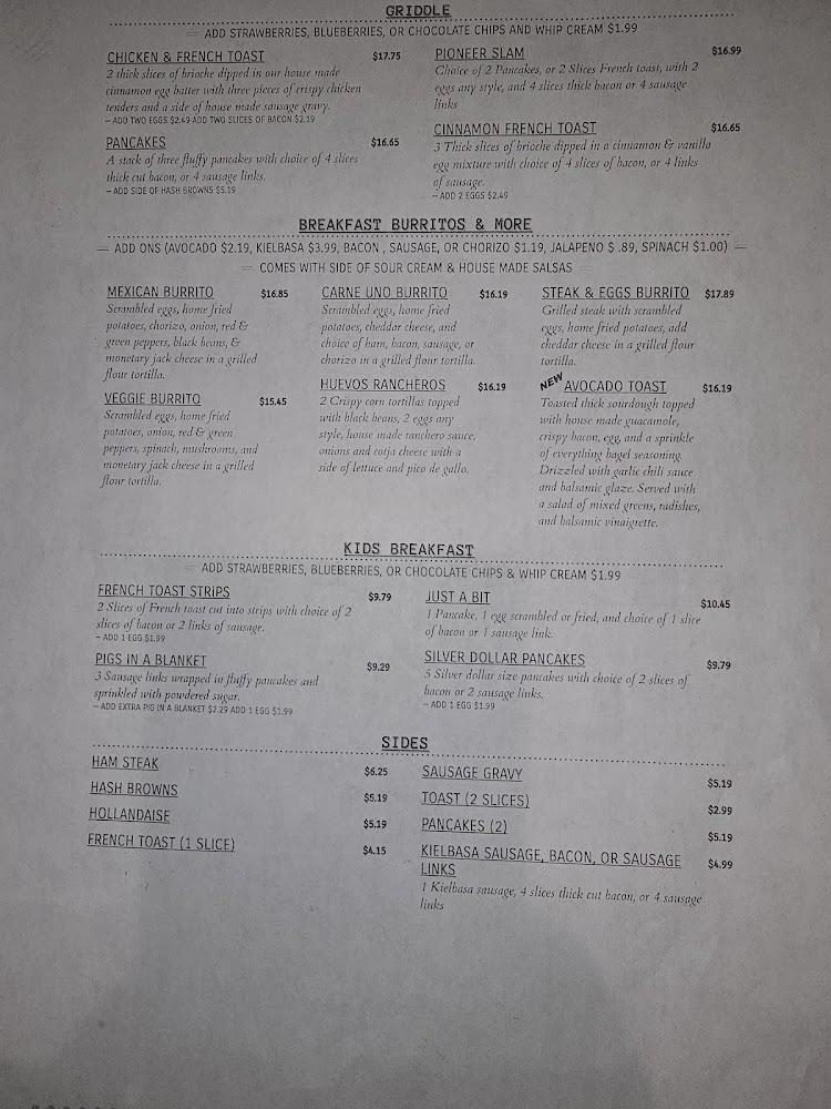 West Pioneer Grill Menu image 4